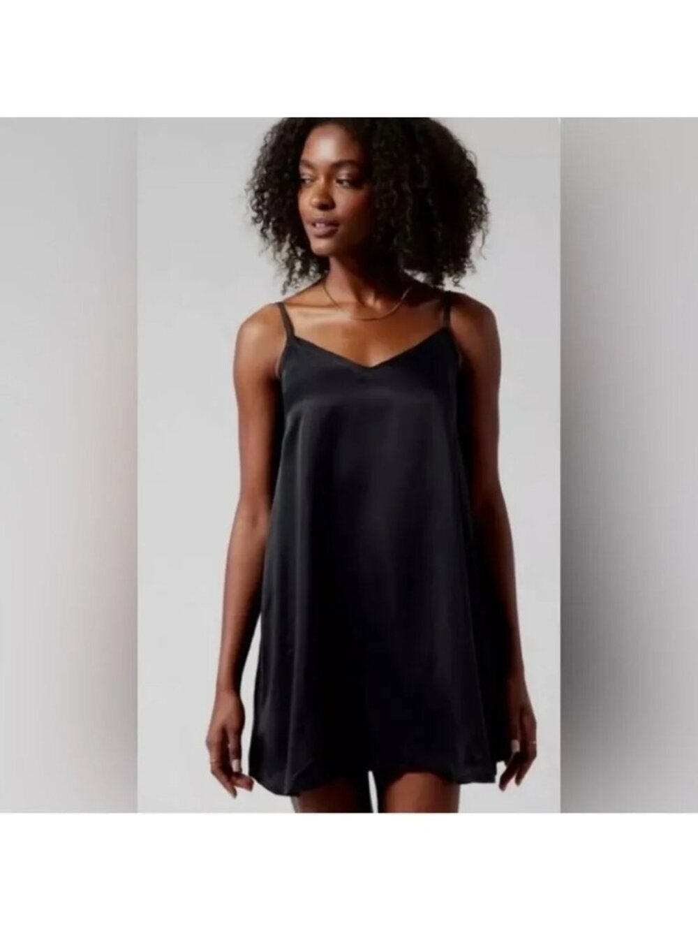 NWOT Athleta Calm Cool Slip Dress Black, Small Night Gown